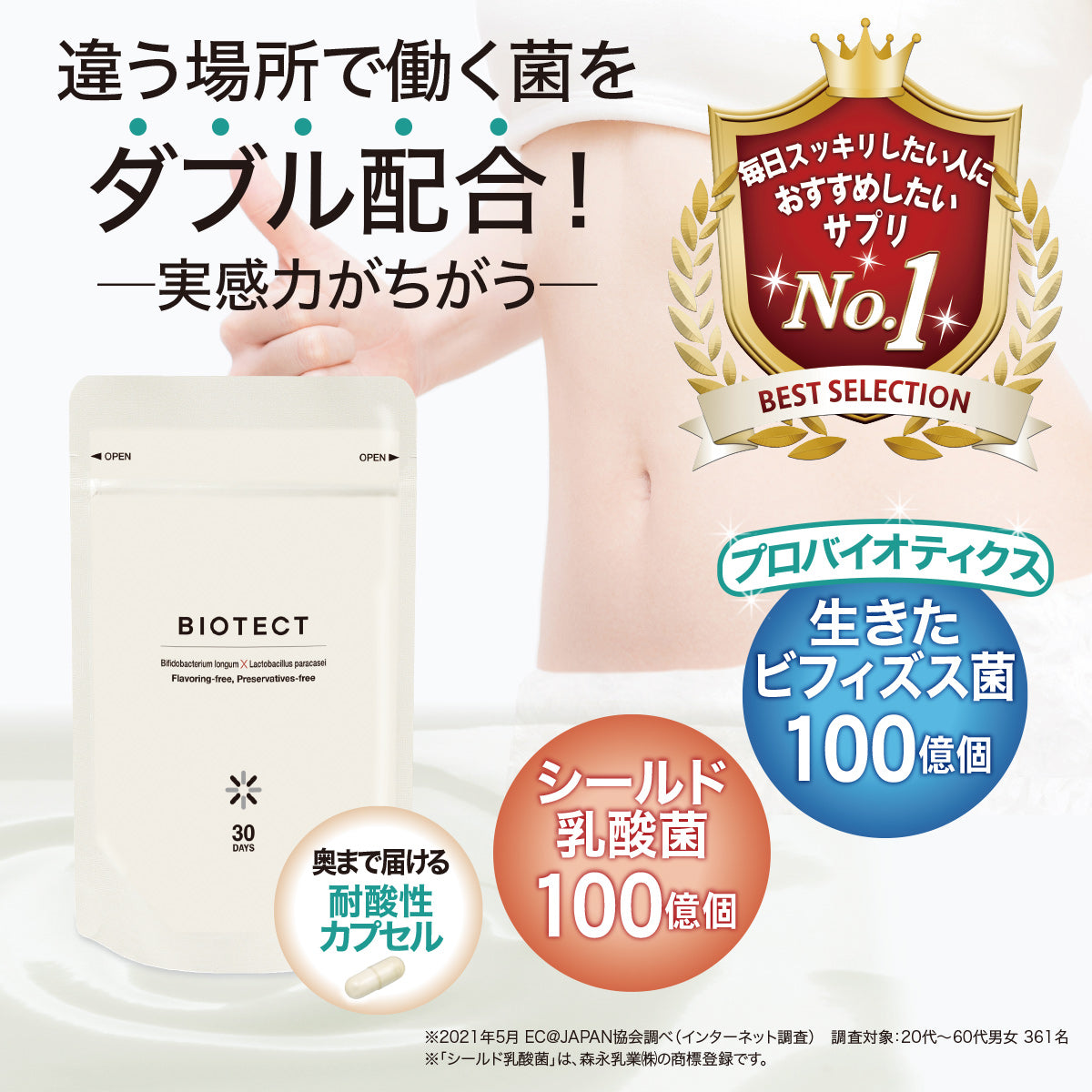 ビオテクト ―ビフィズス菌生菌末含有加工食品―